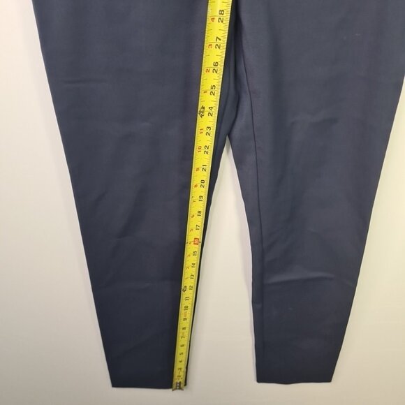 Armani Collezioni Women’s Navy Stretch Trousers with Side Elastic Panel Size 2 - Picture 9 of 12